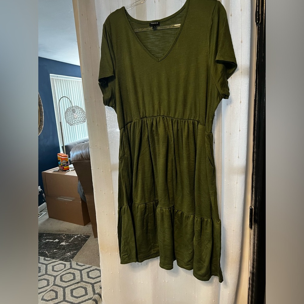 Forest green dress